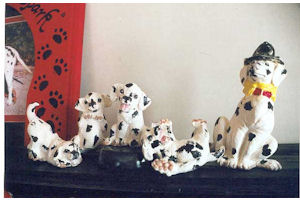 Dalmations scene from dalmation curtain rod #1.