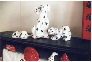 Dalmations scene from dalmation curtain rod #2.