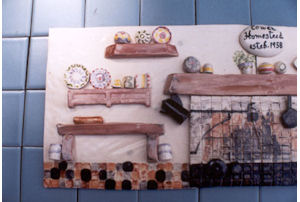 More dollhouse relief tiles with furniture #8.