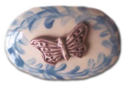 Butterfly relief tile.
