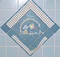 Tiles with inferior adhesive - after