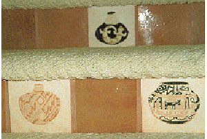 More Pueblo pot tile designs.
